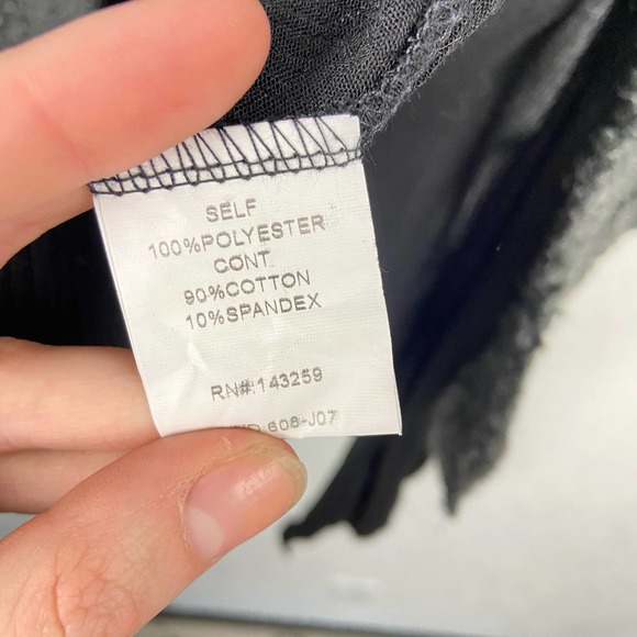 🖤 3/$25 SALE!
Origami by Vivian black and grey lagenlook open front cardigan - Picture 5 of 7